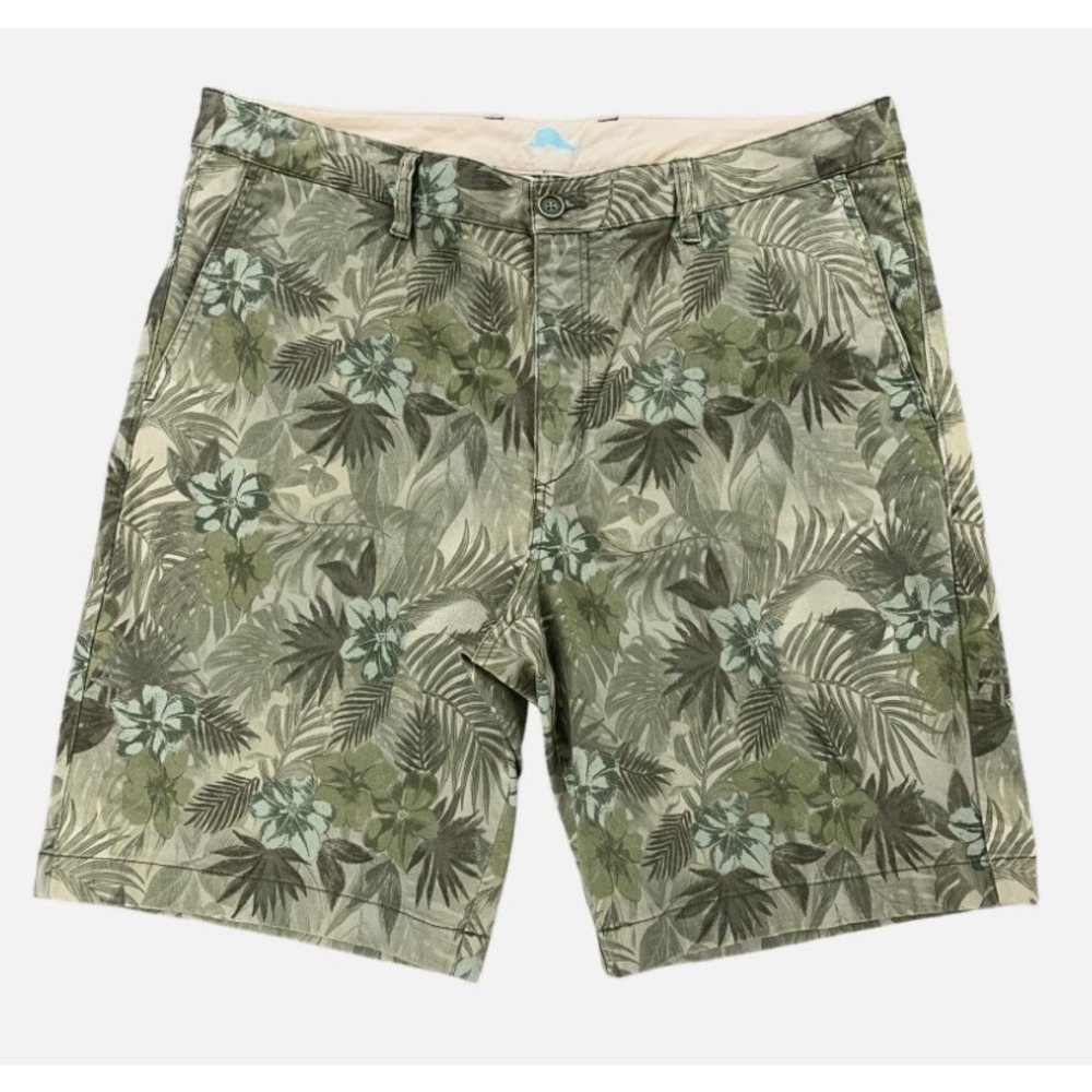 Tommy Bahama Mens 28 Lake Como Camo Tea‎ Leaf Green Shorts NWT